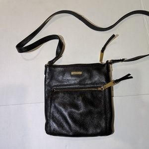 Tommy Hilfiger Leather Black Crossbody Purse